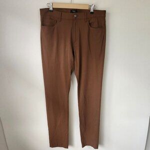 Theory Raffi Slim Fit Pants Men’s Size 32 Brown Stretch Cotton